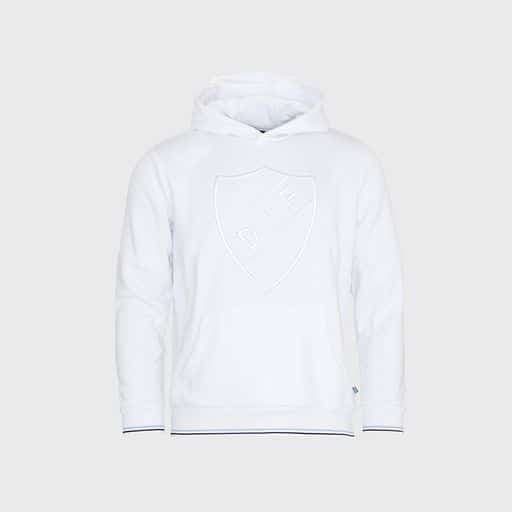 DIF hoodie vit sköld baby
