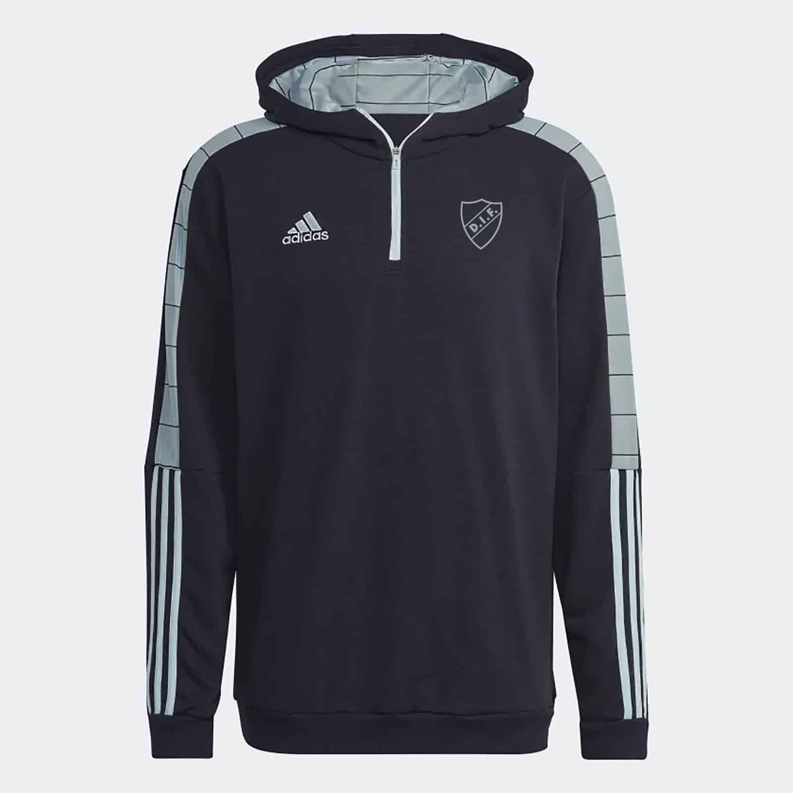 Adidas Adidas Djurgården 1/4 zip-hood sköld - undefined 1 - DJURGÅRDSBUTIKEN