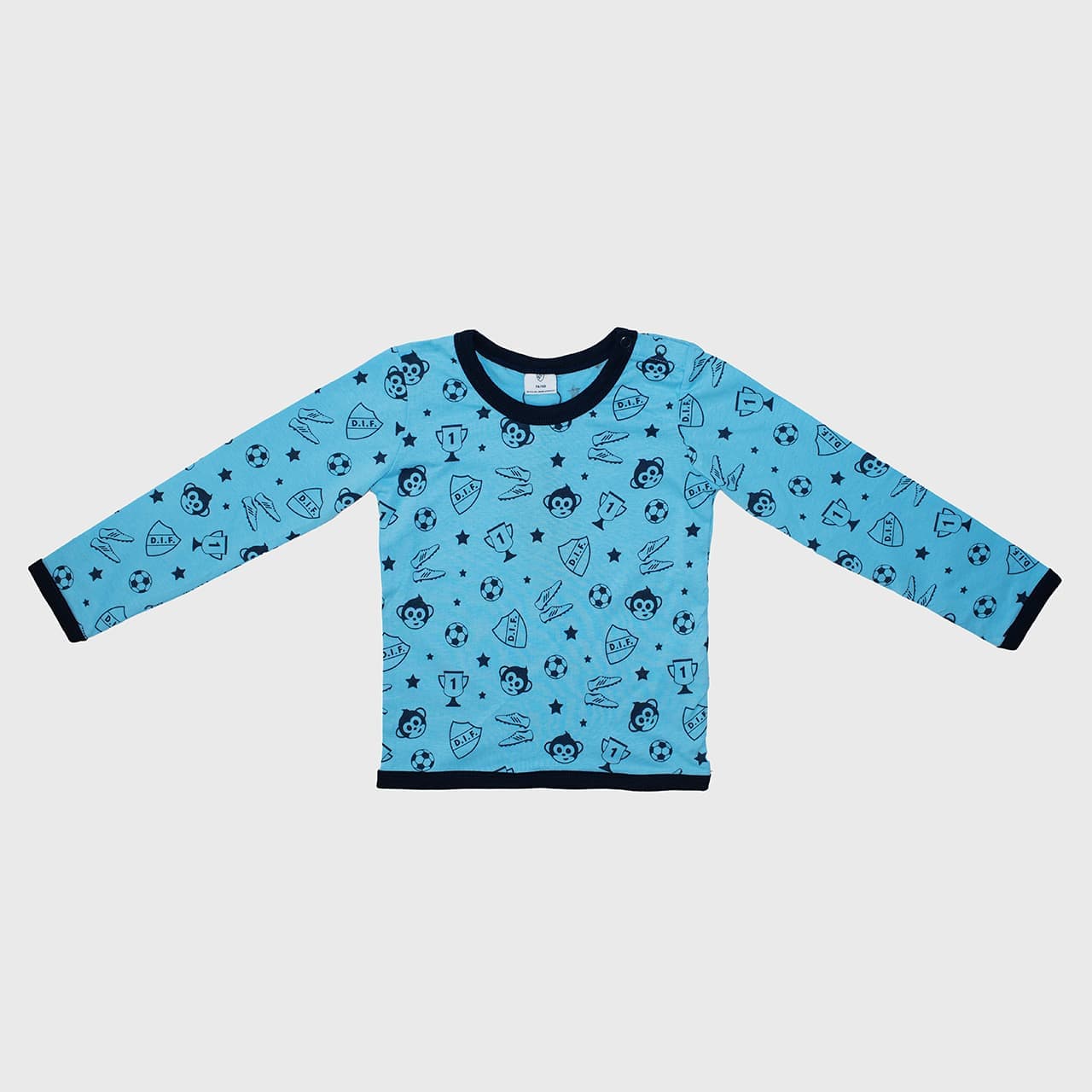 T-shirt T-shirt longsleeve ljusblå - undefined 1 - DJURGÅRDSBUTIKEN
