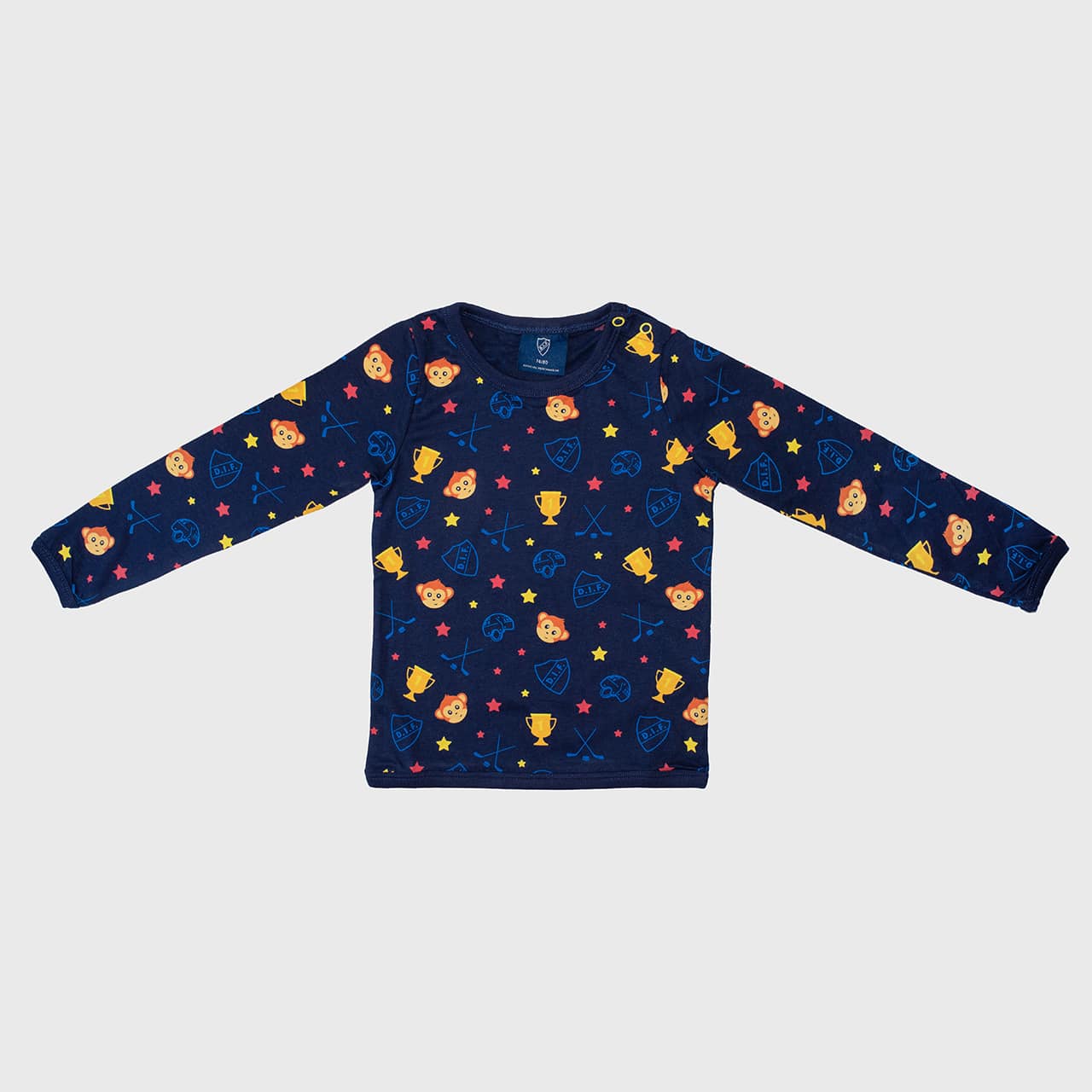 T-SHIRT T-SHIRT LONGSLEEVE BLÅ HOCKEY - undefined 1 - DJURGÅRDSBUTIKEN