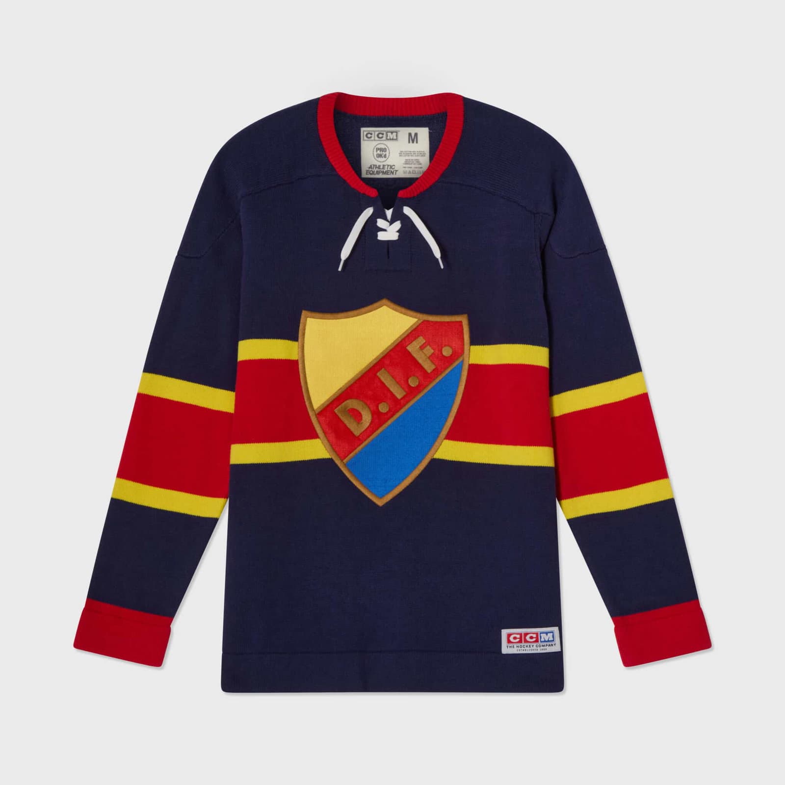 Stickad Stickad sweatshirt sköld - undefined 1 - DJURGÅRDSBUTIKEN