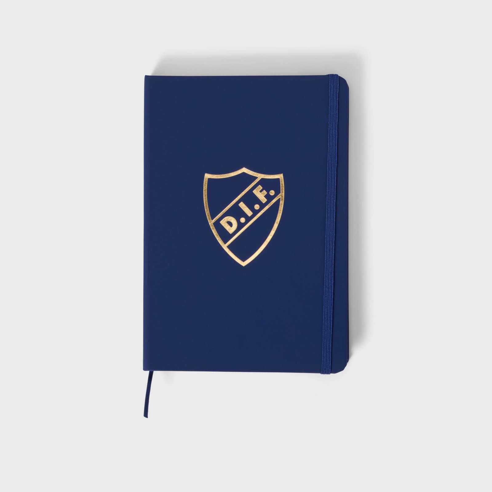 SKRIVBOK SKRIVBOK A5 KONSTLÄDER GULD LOGGA - undefined 1 - DJURGÅRDSBUTIKEN