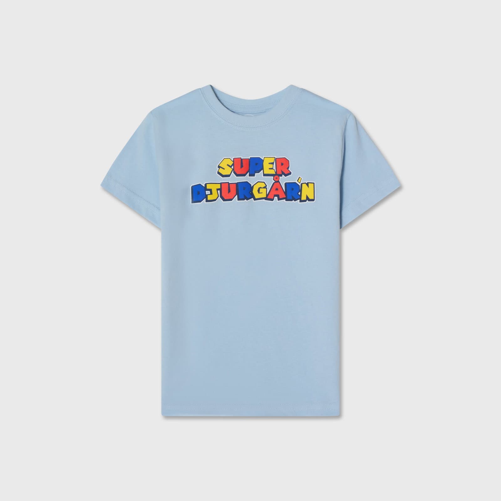 T-SHIRT T-SHIRT LJUSBLÅ SUPER-DJURGÅR´N jr - undefined 1 - DJURGÅRDSBUTIKEN