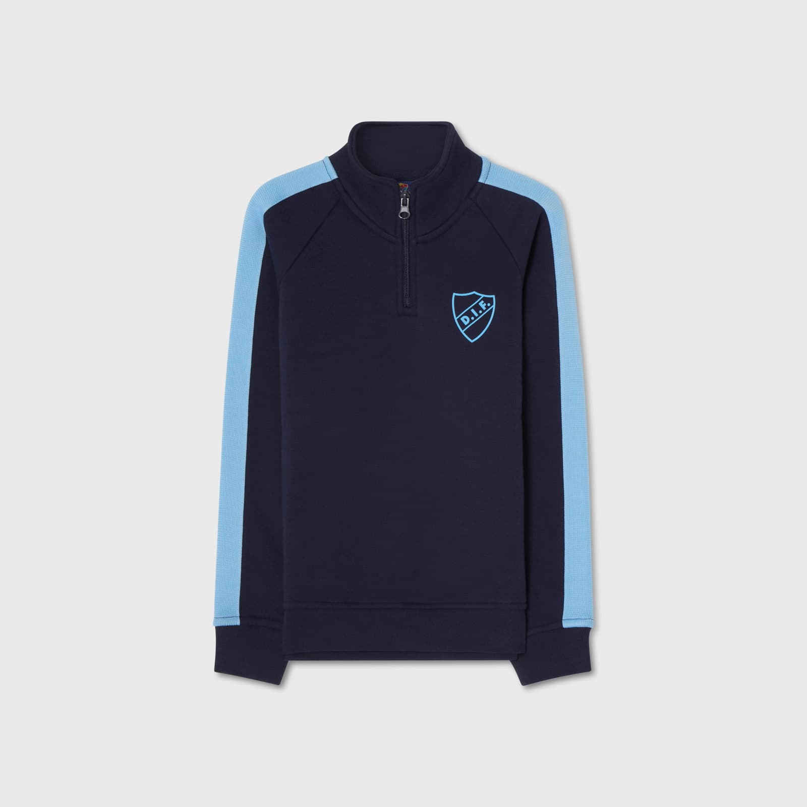Halfzip Halfzip sweater tape sköld JR - undefined 1 - DJURGÅRDSBUTIKEN