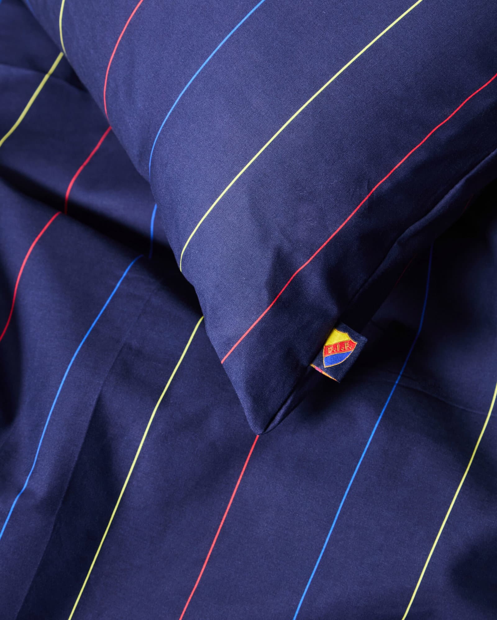Bäddset Bäddset pinstripe gul röd blå 150X210 - undefined 3 - DJURGÅRDSBUTIKEN