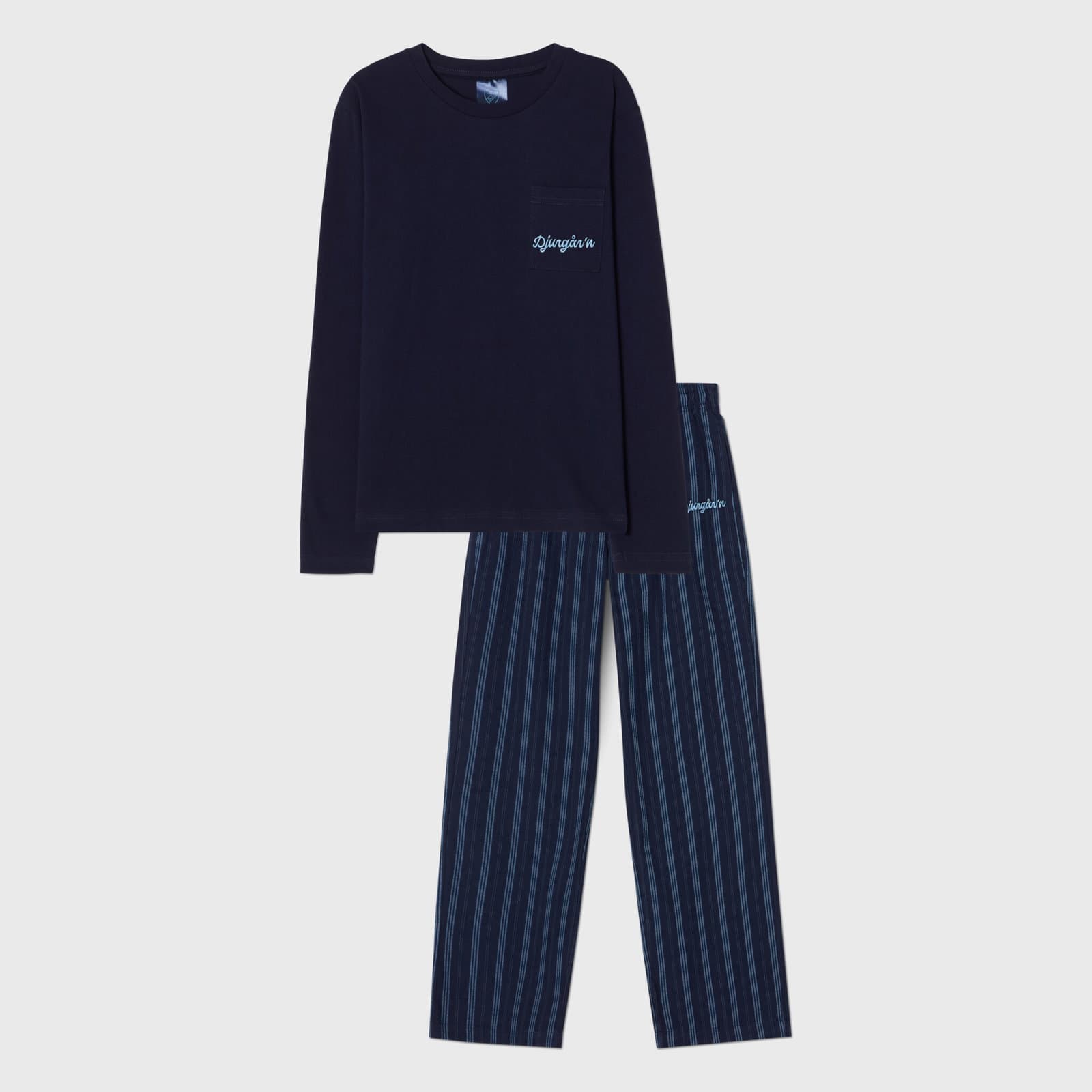 pyjamasset pyjamasset blårandig jr - undefined 1 - DJURGÅRDSBUTIKEN