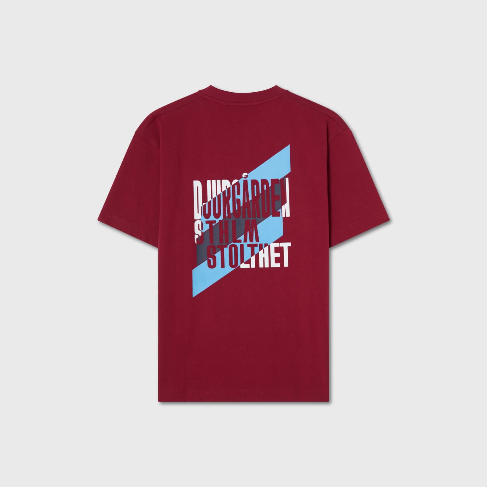 T-shirt T-shirt vinröd backprint dif sthlm stolthet - undefined 2 - DJURGÅRDSBUTIKEN