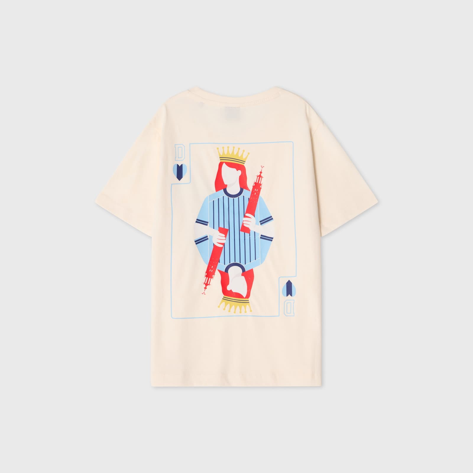 T-SHIRT T-SHIRT DAM OFF WHITE QUEEN - undefined 1 - DJURGÅRDSBUTIKEN