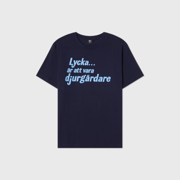 T-shirt navy lycka är att vara djurgårdare