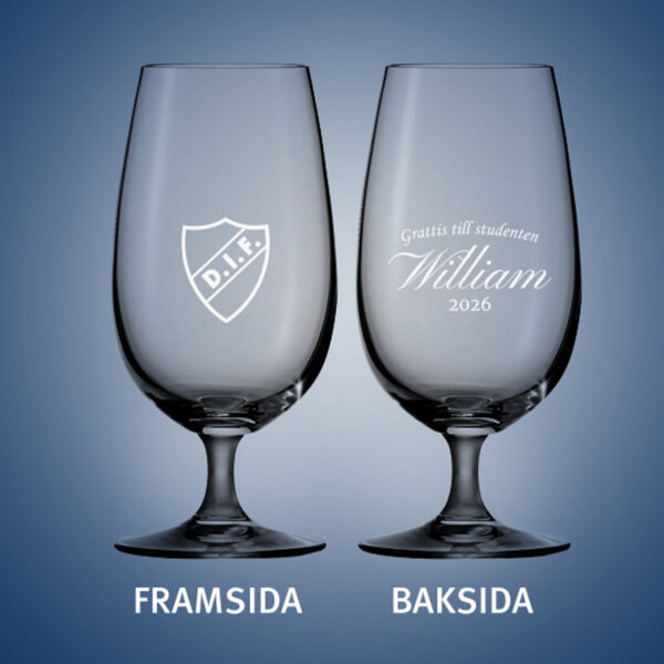 Ölglas student 2026 gravyr
