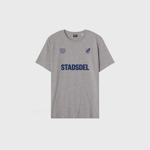 Stadsdel t-shirt grå outline navy