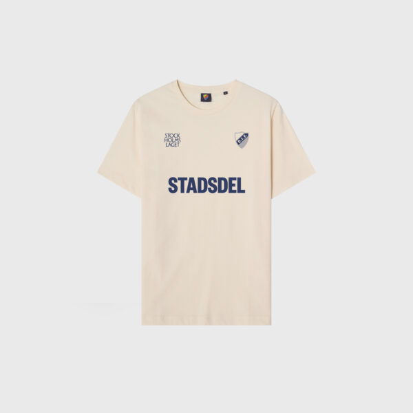 Stadsdel t-shirt off white navy outline JR