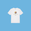 T-shirt student vit tryck